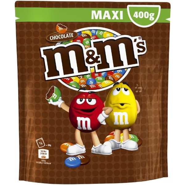 M&M's Maxi chokolade, 400 g - Køb firmagodter hos Lomax | Lomax A/S