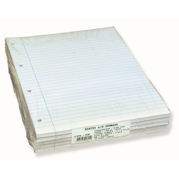 Bantex Blok | A4 | Sidelimet | Hullet | Linjeret