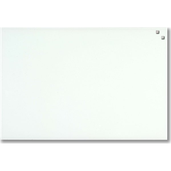 Glassboard magnetisk glastavle 40 x 60 cm, hvid