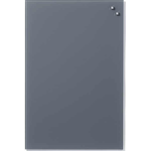 Glassboard magnetisk glastavle 40 x 60 cm, grå