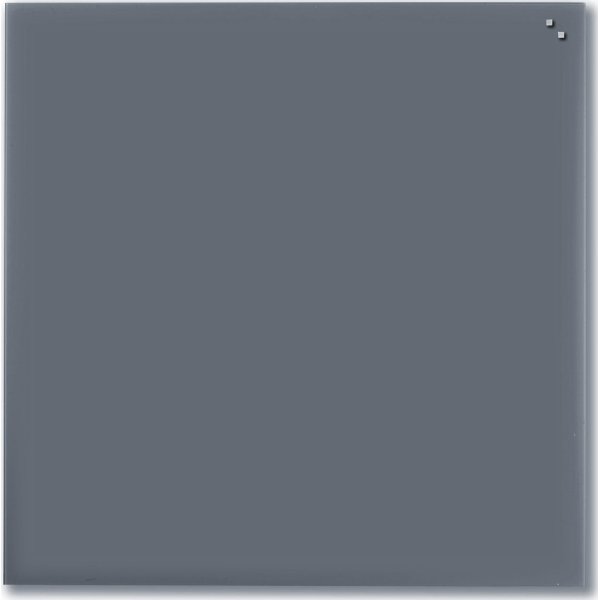 NAGA Glassboard magnetisk glastavle 100x100cm, grå