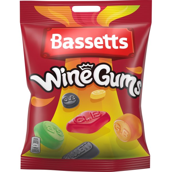 Bassetts Traditionel Engelsk Vingummi, 190g