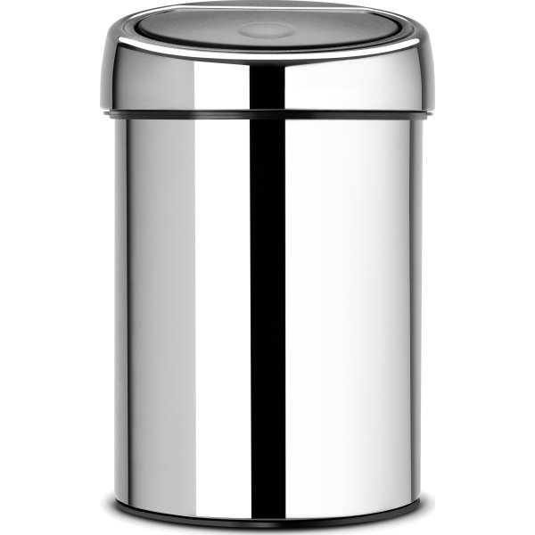 Brabantia Touch Bin | 3 L | Vægmont. | blank stål
