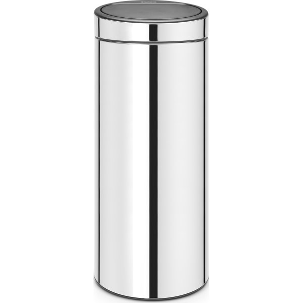 Brabantia Touch Bin 30 L i brilliant steel Køb online Lomax A/S