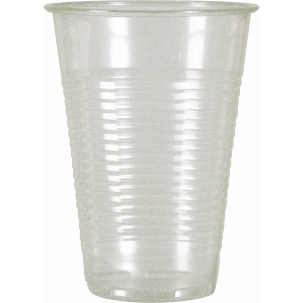 Plastikglas m/tappestreg, PP, Klar, 40 cl