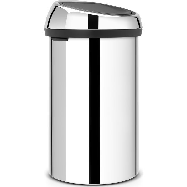 Brabantia Touch Bin 60 L, brilliant steel