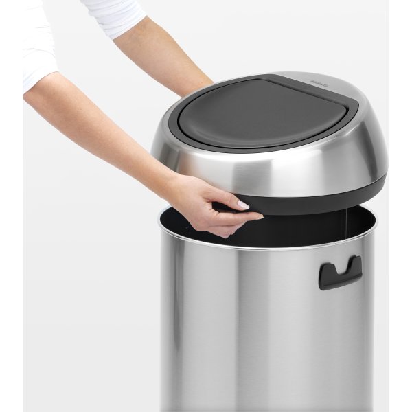 Brabantia Touch Bin 60 L, brilliant steel