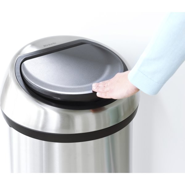 Brabantia Touch Bin 60 L, brilliant steel