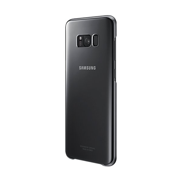 Samsung Galaxy S8+ bagcover, transparent sort