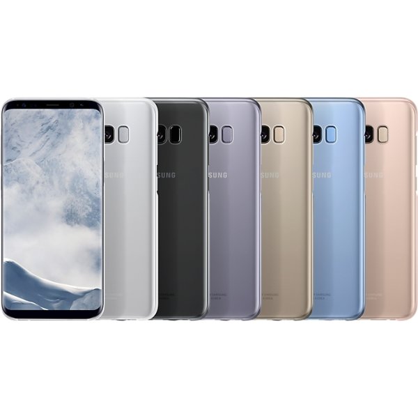 Samsung Galaxy S8+ bagcover, transparent sort