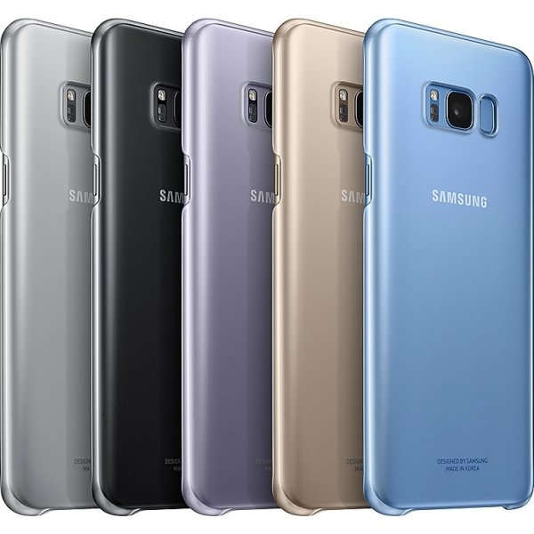 Samsung Galaxy S8+ bagcover, transparent sort