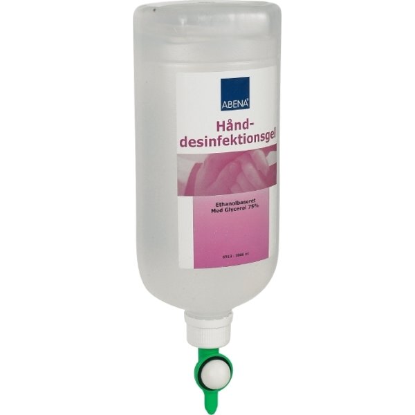 Abena hånddesinfektion gel 85%, 1 liter