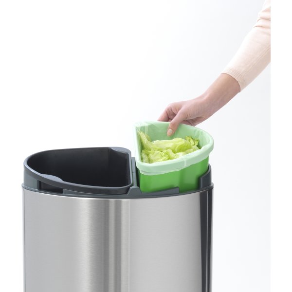 Brabantia Touch Bin | 10 + 23 L | Mat stål