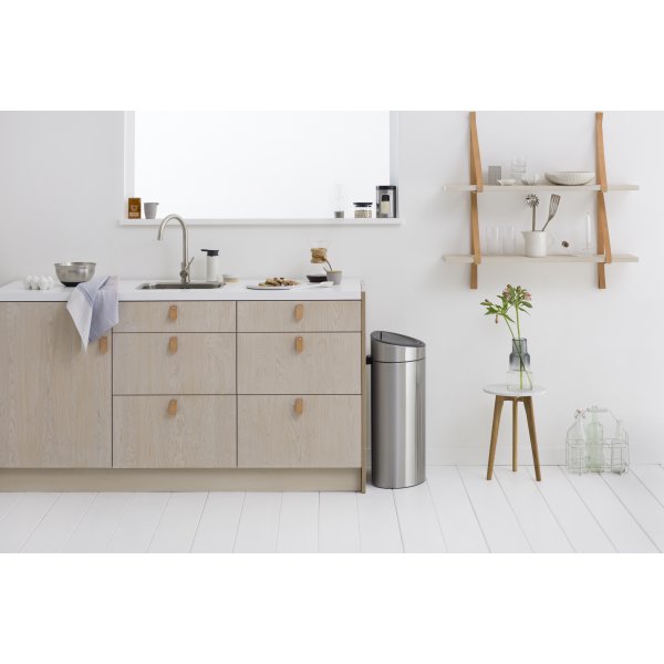 Brabantia Touch Bin | 10 + 23 L | Mat stål