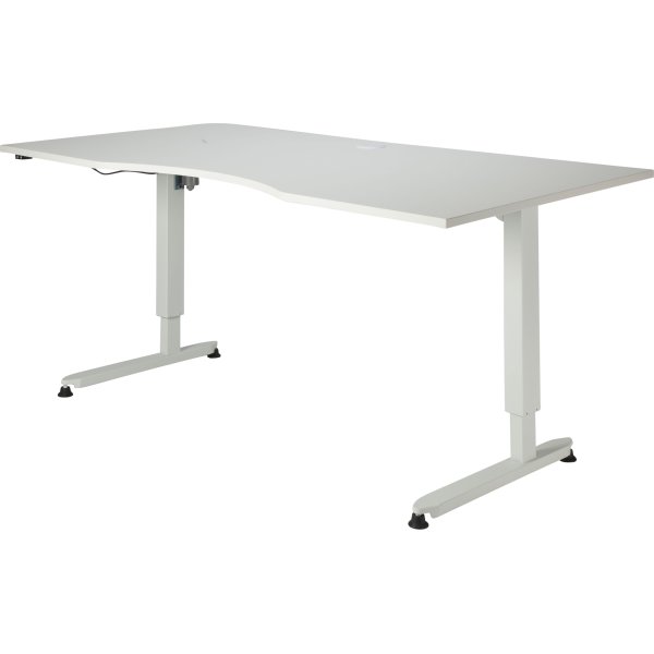 Stay hæve-/sænkebord, 180x90 cm, hvid/hvid