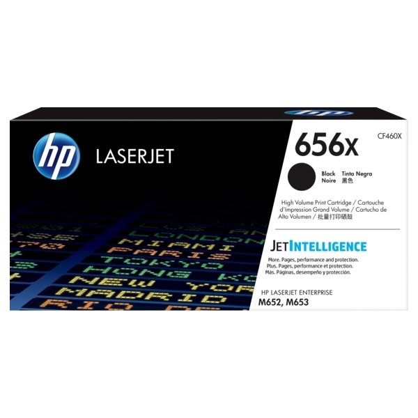 HP no 656X CF460X lasertoner, sort, 27000s