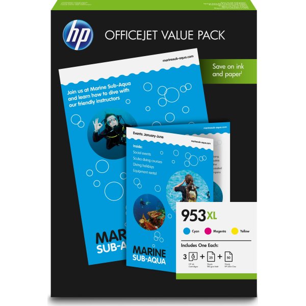 HP 953XL Officejet Value Pack, 1600s