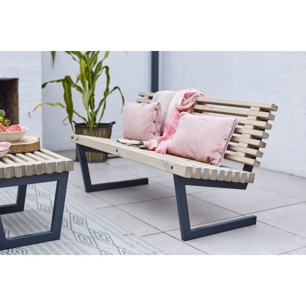 Plus Siesta Trallebænk, Drivtømmer, L 138 cm