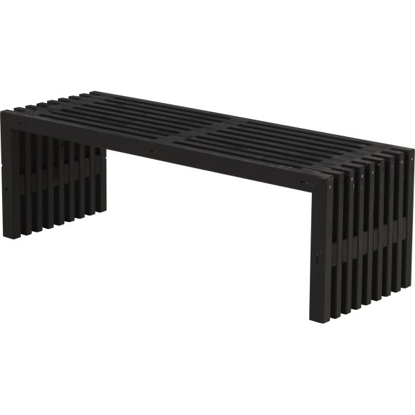 Plus Rustik Trallebænk, Sort, L 138 cm