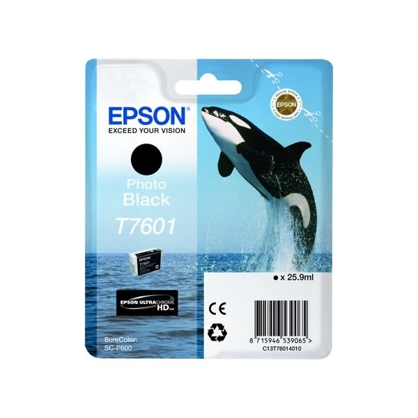Epson T76014010 blækpatron 25.9 ml., sort (foto)