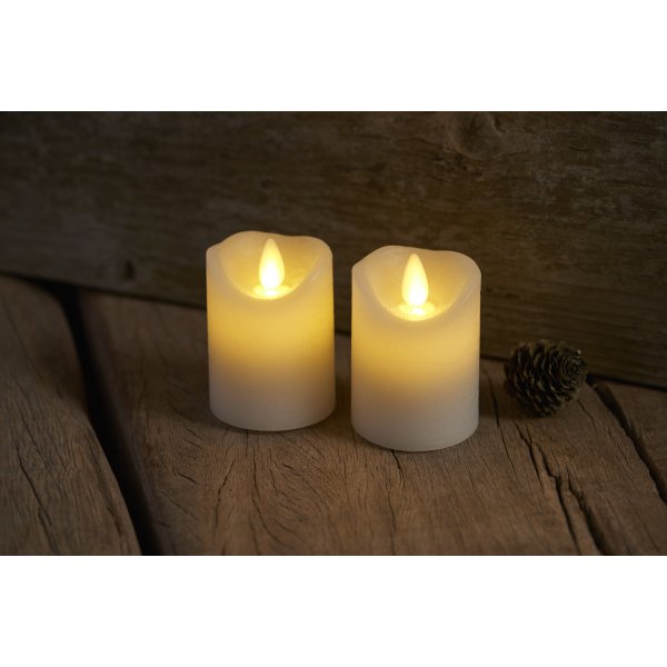 Sirius Sara Mini LED Lys, H6,5 cm, Hvid, 2 stk.