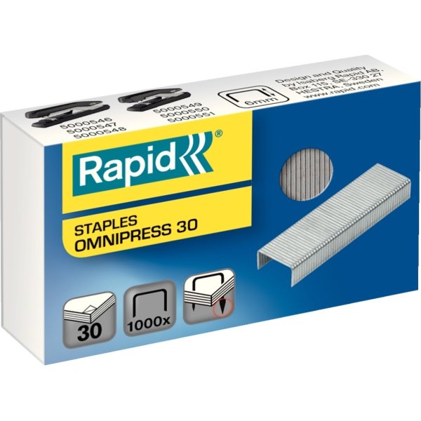 Rapid Omnipress 30 Hæfteklamme | 1000 stk.