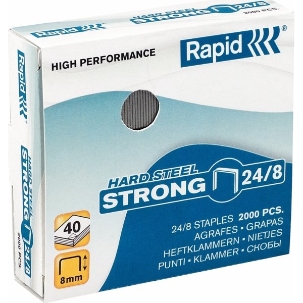Rapid Strong Hæfteklamme | 24/8 | K | 2000 stk.
