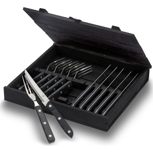 Gense Old Farmer Black steak/grillbestik, 12 dele