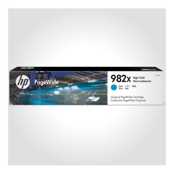 HP 982X XL PageWide blækpatron, cyan, 16.000s