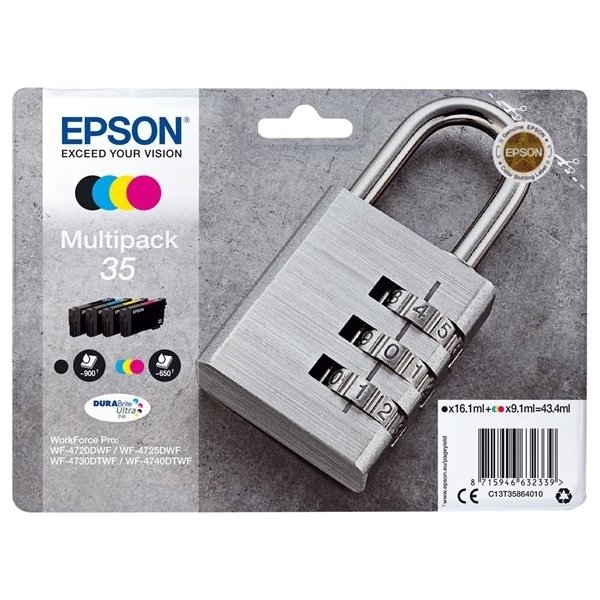 Epson 35 blækpatron, multipak, 4 farver
