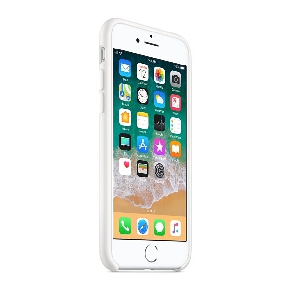 Apple cover til iPhone 8 i silikone, hvid