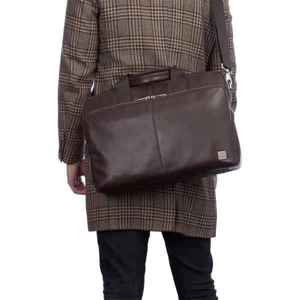Knomo Amesbury 15" computertaske, brun