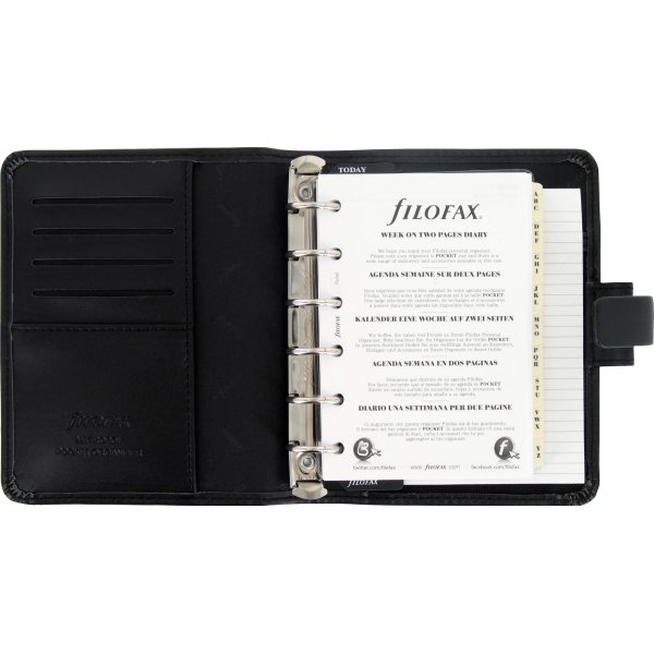 Filofax Metropol 2017 Kalender Pocket, sort