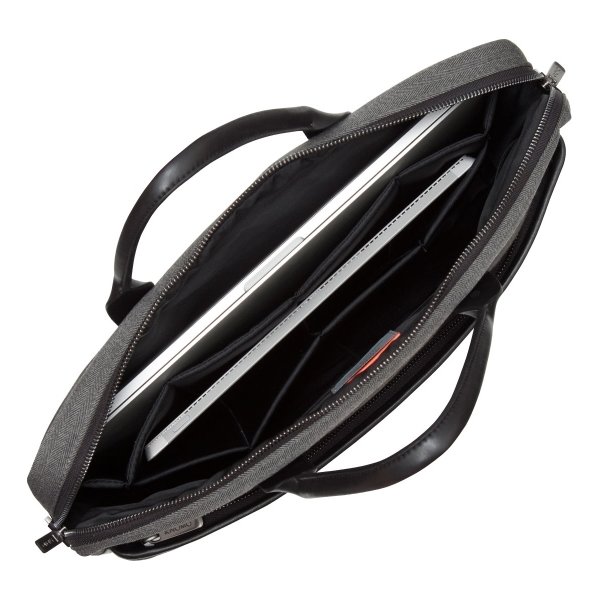 Knomo Princeton 15,6" computertaske i sort/grå Køb her Lomax