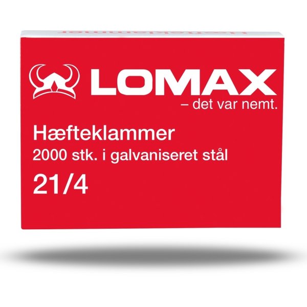 Lomax Hæfteklamme | 21/4 | 2000 stk.