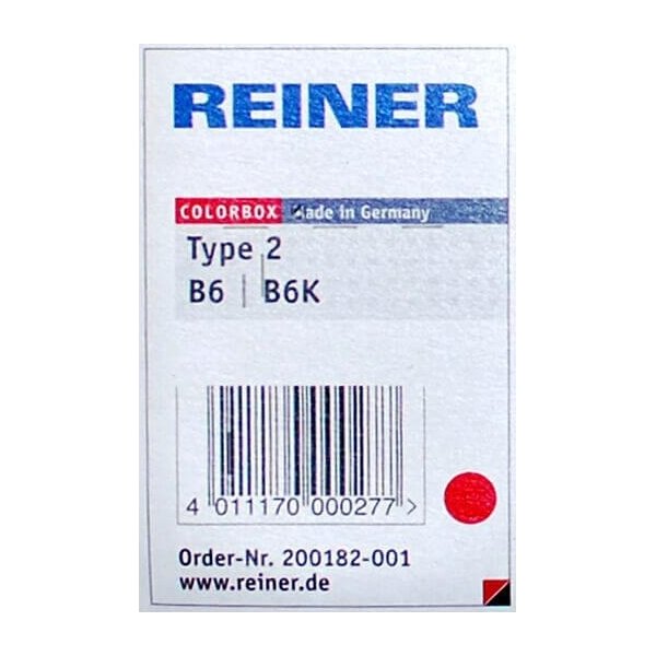 Reiner B6K Stempelpude | 6 tal | Rød