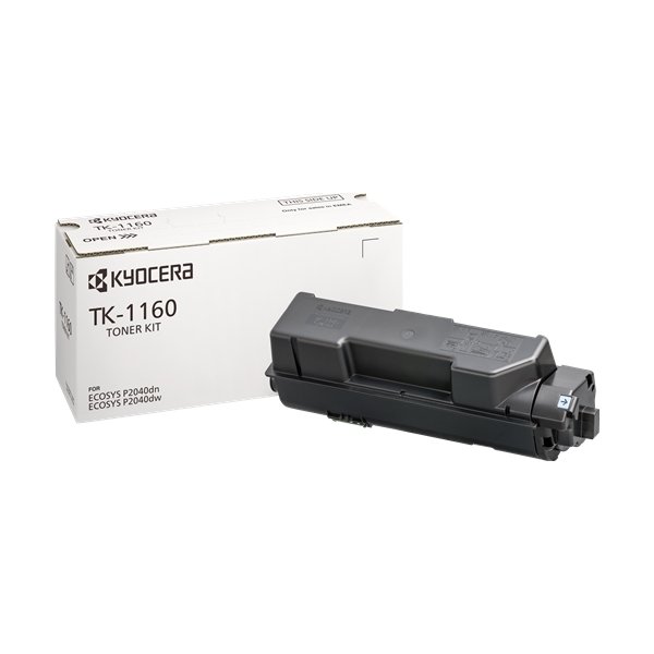 Kyocera TK-1160 lasertoner, sort, 7200s