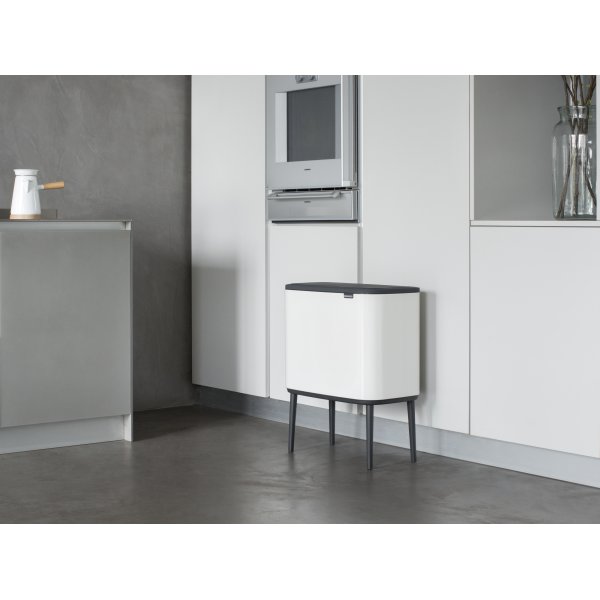 Brabantia BO Touch Bin 3x11 L, white