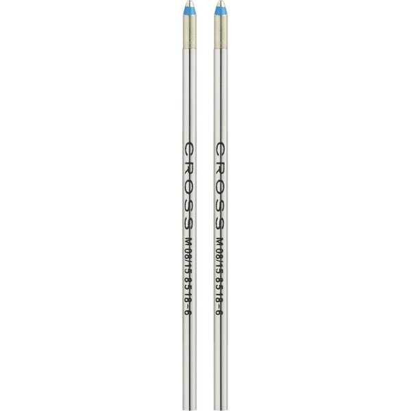 Cross D-1 Mini Refill, medium, blå, 2 stk.