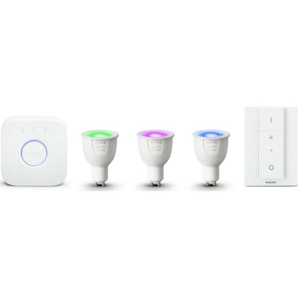 Philips HUE GU10 atmosfærelys sampak, hvid+farvet