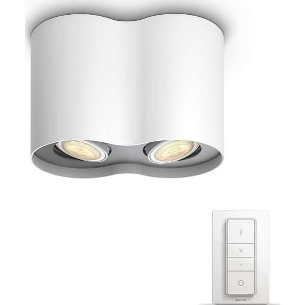 Philips HUE Pillar GU10 2x spotlys, hvid + kontakt