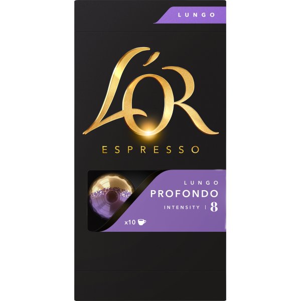 L'Or Lungo Profondo Kaffekapsler, 10 stk.