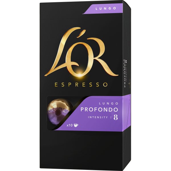 L'Or Lungo Profondo Kaffekapsler, 10 stk.