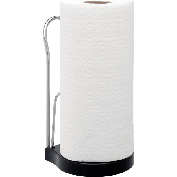 Brabantia Køkkenrulleholder, Sort/blank stål