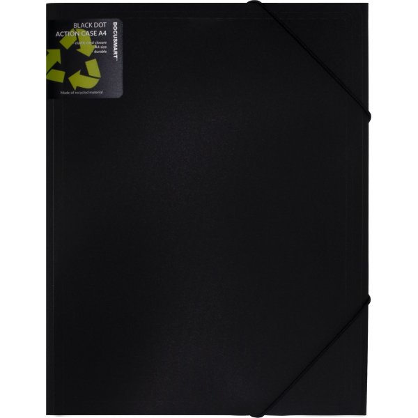 Docusmart Elastikmappe A4 | PP | Sort