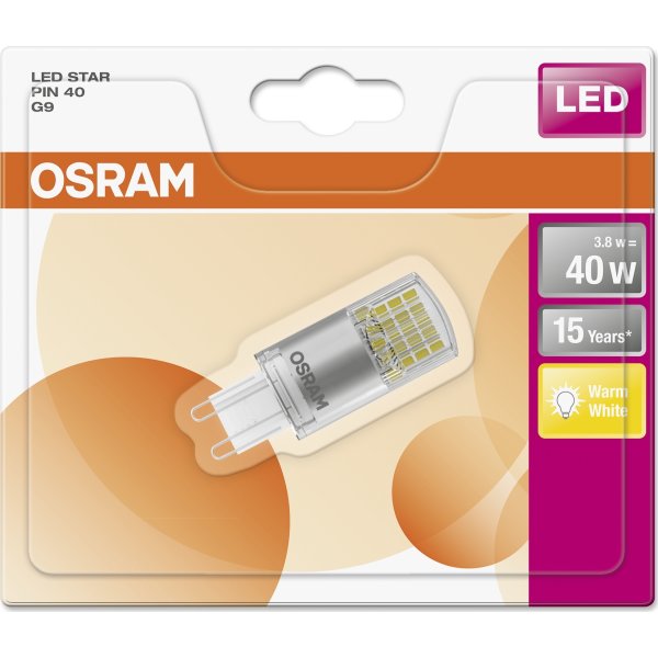 Osram LED Specialpære G9, 3,8W=40W