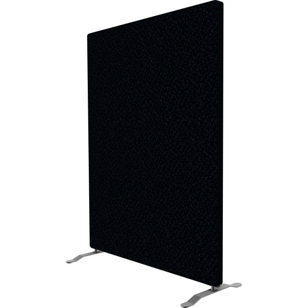 Easy skærmvæg H125xB100 cm sort, inkl. ben