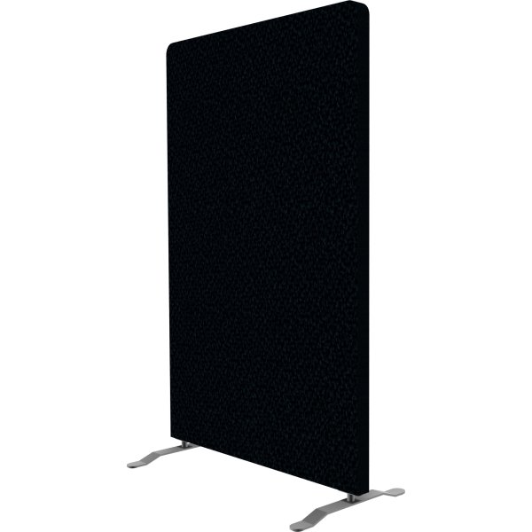 Easy skærmvæg H125xB80 cm sort, inkl. ben