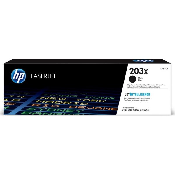 HP LaserJet 203X lasertoner, sort, 3.200s