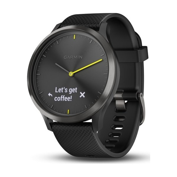 Garmin vívomove® HR hybrid-smartwatch, sort (L)
